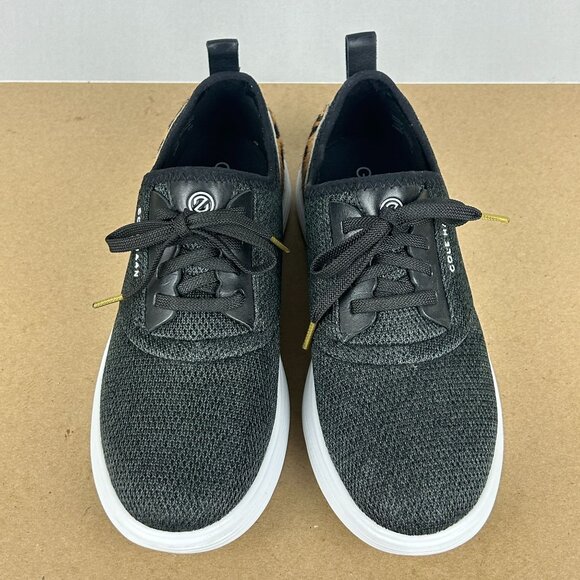 Cole Haan Grandjourney Sport Casual Sneakers Womens 8.5 Gray Tan Leopard - Picture 2 of 10